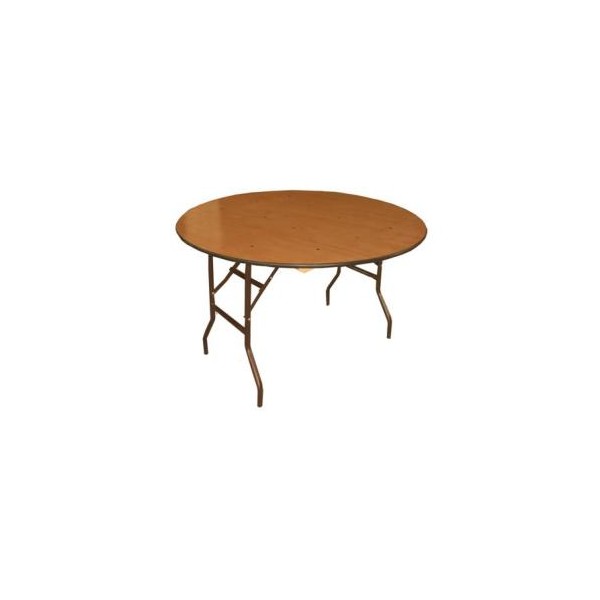 Round Wood Folding Table