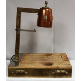 Copper Carving Station Single Lamp