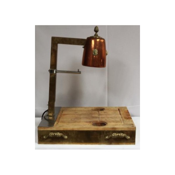 Copper Carving Station Single Lamp