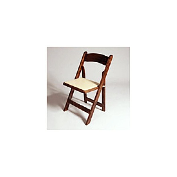 Dark Wood Chair Padded