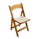 Light Wood Chair Padded