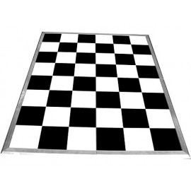 Checkered Dance Floor 3’ x 3’ Black & White Vinyl