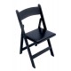 Black Wood Chair Padded
