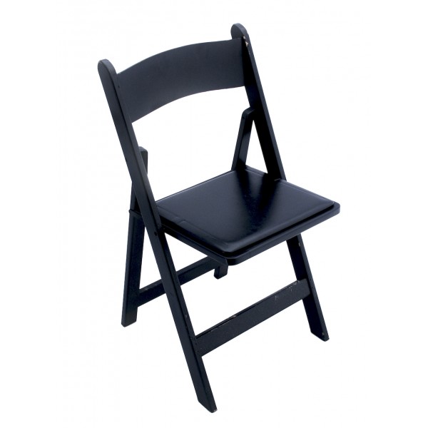 Black Wood Chair Padded