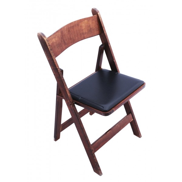 Dark Wood Chair Padded